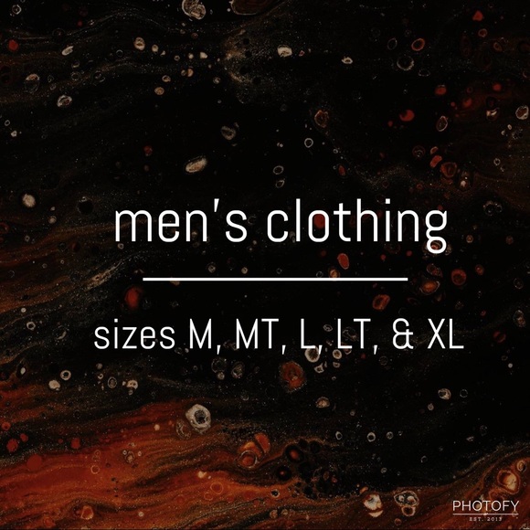 Men’s Clothing - Picture 1 of 1